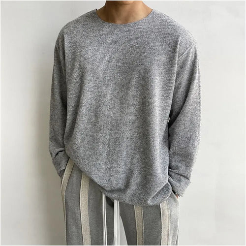 LIGHTWEIGHT KNITTED LONG SLEEVE BASE TEE URBANCLANS
