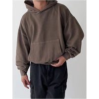 RETRO FLEECE LINED HOODED SWEATSHIRT