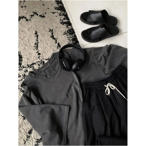 Bishe Round Neck Casual Short Sleeve T Shirt Lazy Trendy Summer New Fashionable Versatile Comfortable Cotton Top Thin T Shirt image 3