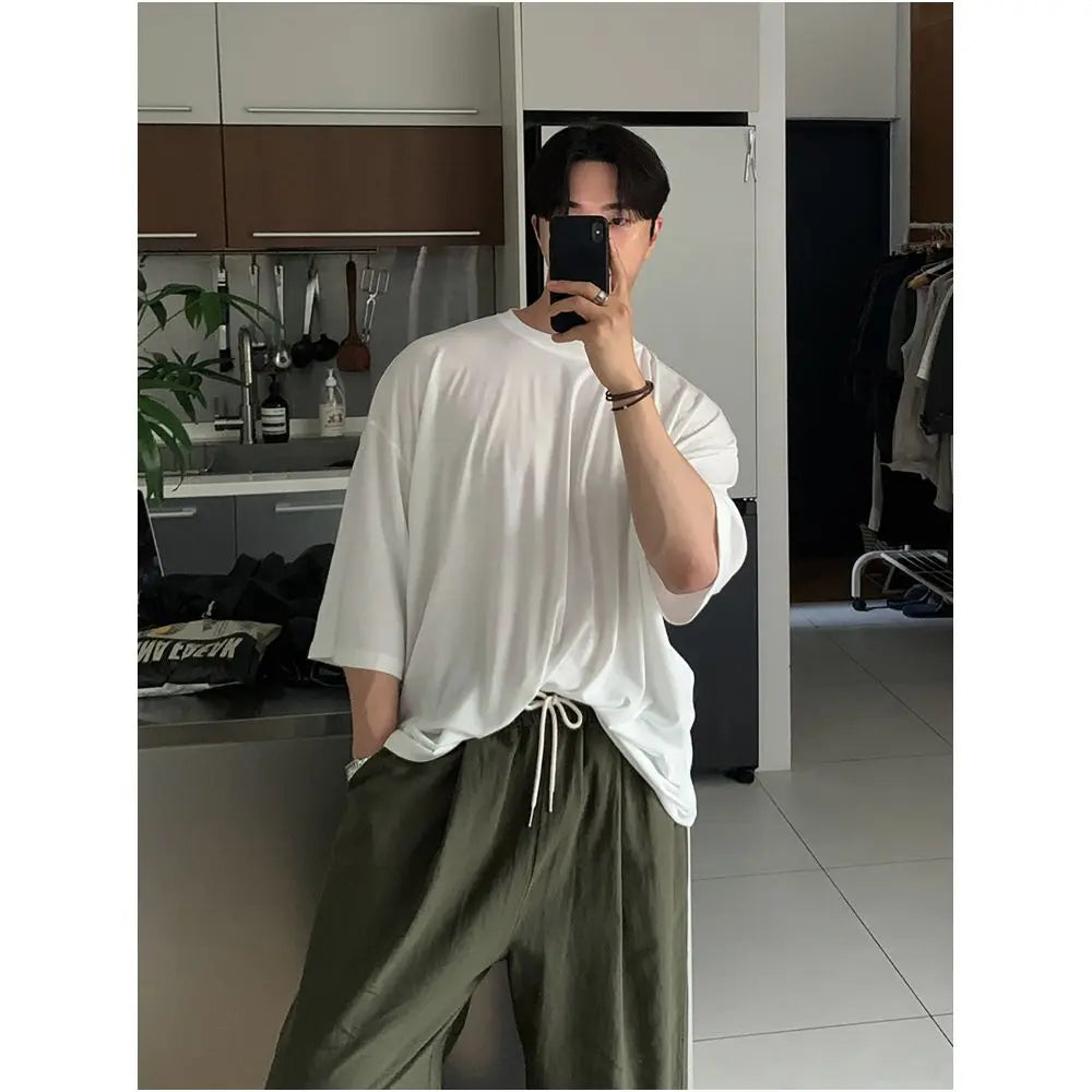 CASUAL ROUND NECK COTTON TEE