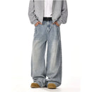 American retro washed cleanfit jeans for men and women spring and autumn couples loose casual straight leg wide leg trousers image 1