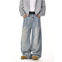 RETRO WASHED STRAIGHT LEG JEANS