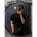 MRCYC Men s Short Sleeve T Shirt Korean Style Trendy Summer Old Money Style Knitted Short Sleeve Top Ice Silk Base Layer image 3