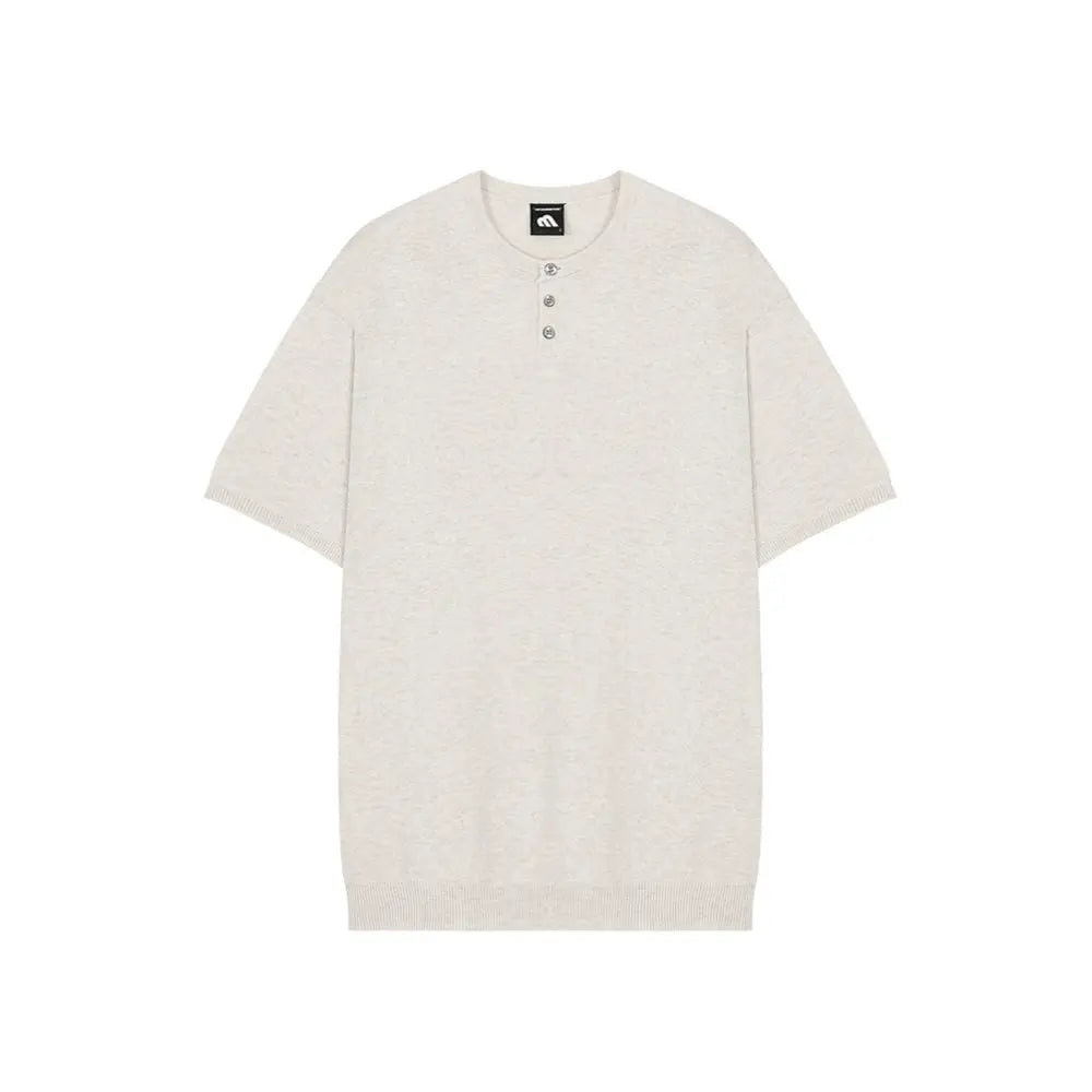 MRCYC Men s Short Sleeve T Shirt Korean Style Trendy Summer Old Money Style Knitted Short Sleeve Top Ice Silk Base Layer image 5