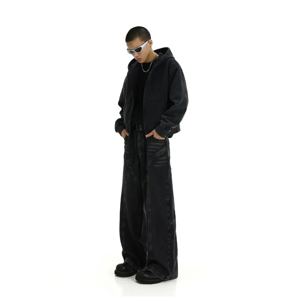 American style niche pants men s design sense cool style high end trendy brand cool street jeans trend image 4