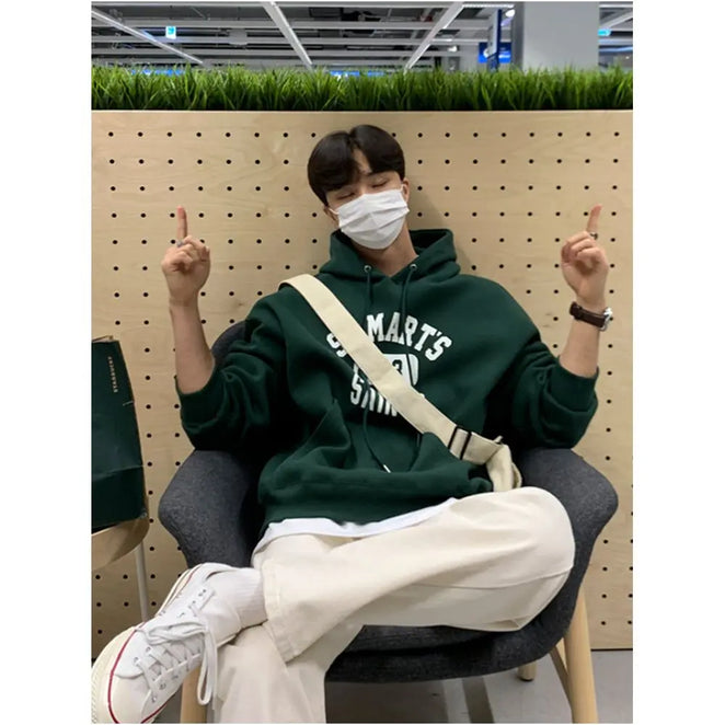 LOOSE FIT PULLOVER HOODIE