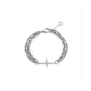 Carmen Light Luxury Cross Diamond Double layer Bracelet Trendy Men Ins Niche Design Hip Hop Simple Versatile Accessories Women image 4