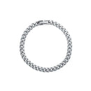 SAZ hip hop Cuban bracelet high end simple cold style ins design niche cool hand jewelry titanium steel does not fade image 4