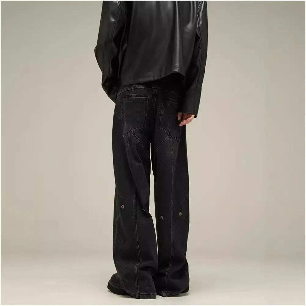 Jmhomme American style niche loose pants for men with a cool and trendy design trendy brand cool and stylish explosive street size image 3