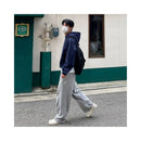 MRCYC pants men s spring and autumn Korean trend wide leg sweatpants pure cotton loose gray sports pants casual pants image 3
